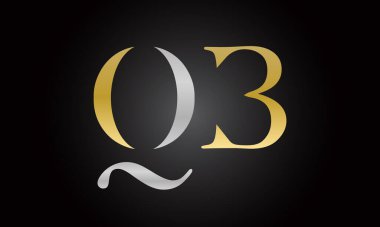 İlk harf QB logo tasarımı ve yaratıcı modern iş tipografi vektör şablonu. Yaratıcı izole edilmiş QB harf logosu tasarımı