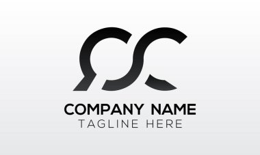 İlk harf QC logo tasarımı ve yaratıcı modern iş tipografi vektör şablonu. Yaratıcı izole QC harf logosu tasarımı