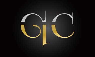 İlk harf QC logo tasarımı ve yaratıcı modern iş tipografi vektör şablonu. Yaratıcı izole QC harf logosu tasarımı