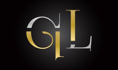 Modern iş tipografi vektör şablonlu ilk harf QL logo tasarımı. Yaratıcı izole QL harf logosu tasarımı