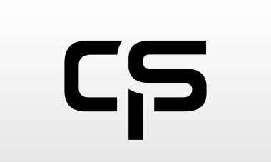 Modern iş tipografi vektör şablonlu ilk harf QS logo tasarımı. Yaratıcı izole QS harf logosu tasarımı