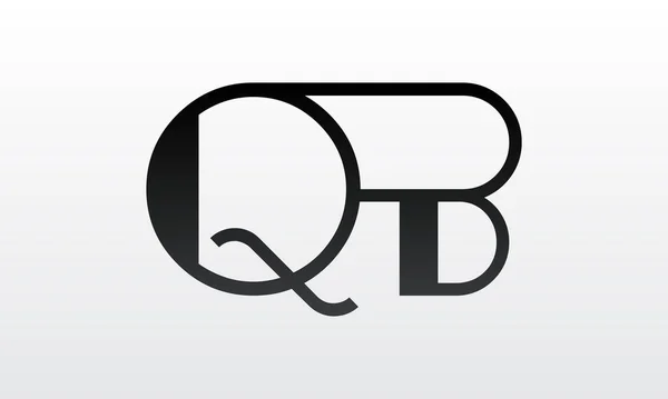 創造的な現代的なビジネスタイポグラフィベクトルテンプレートと初期の文字Qbのロゴデザイン 創造的な隔離されたQbの手紙のロゴデザイン — ストックベクタ