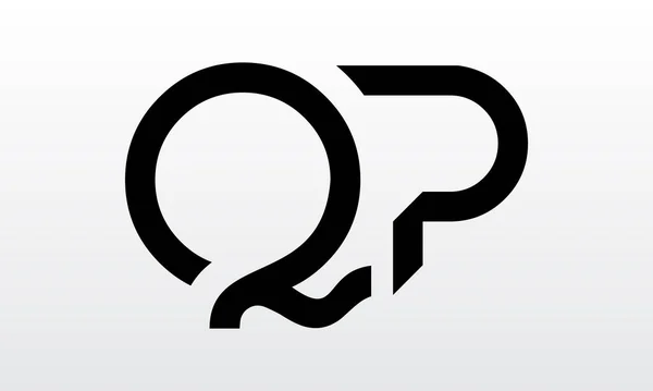Projeto Inicial Logotipo Letra Com Modelo Vetor Tipografia Negócios Moderno — Vetor de Stock