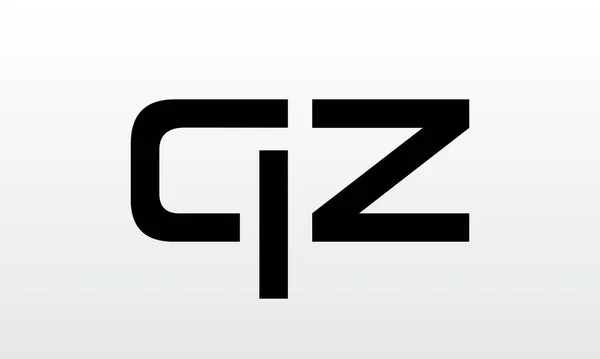初始字母Qz标志设计与现代商业字体矢量模板 独创的Qz字母标识设计 — 图库矢量图片