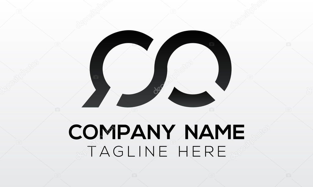 Initial letter QO logo design with modern business typography vector template. Creative isolated QO letter logo design