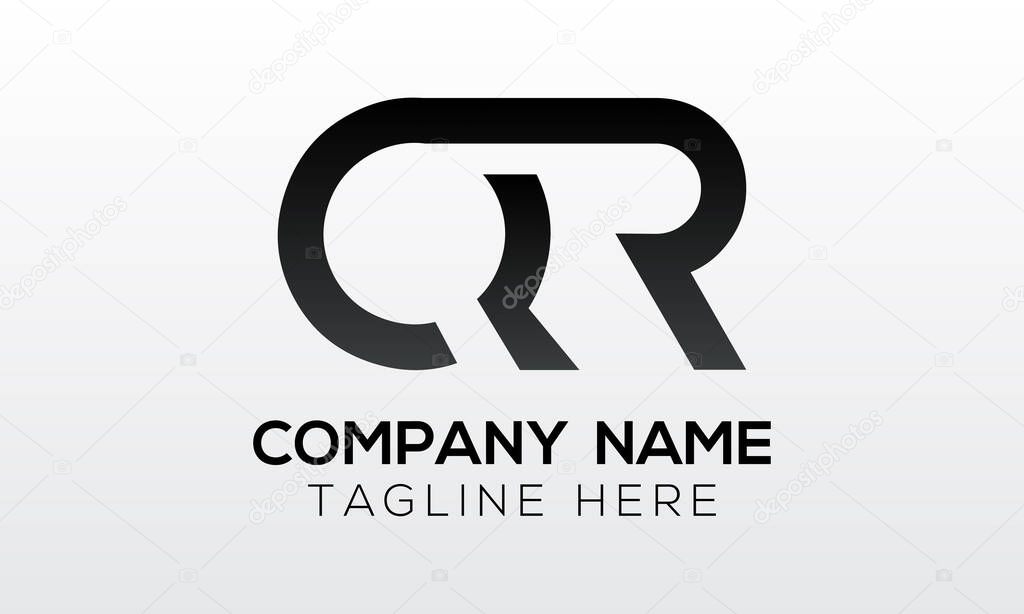 Initial letter QR logo design with modern business typography vector template. Creative isolated QR letter logo design