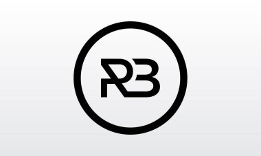 Yaratıcı modern iş tipografi vektör şablonlu ilk rb harfi logosu. Yaratıcı harf rb logo tasarımı.