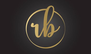 Yaratıcı modern iş tipografi vektör şablonlu ilk rb harfi logosu. Yaratıcı harf rb logo tasarımı.