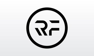 Yaratıcı modern iş tipografi vektör şablonlu ilk rf harfi logosu. Yaratıcı harf rf logosu tasarımı.