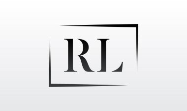 Yaratıcı modern iş tipografi vektör şablonlu ilk rl harfi logosu. Yaratıcı harf rl logo tasarımı.