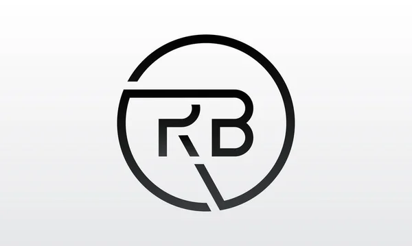 創造的な現代的なビジネスタイポグラフィベクトルテンプレートと初期のRbの手紙のロゴ クリエイティブレター Rbロゴデザイン — ストックベクタ