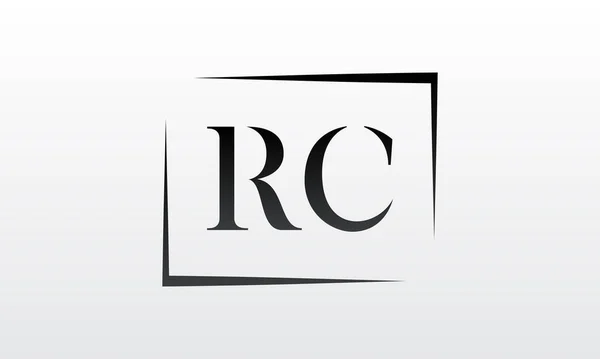 創造的な現代的なビジネスタイポグラフィベクトルテンプレートと初期のRcの文字のロゴ クリエイティブレター Rcロゴデザイン — ストックベクタ