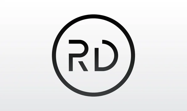 創造的な現代的なビジネスタイポグラフィベクトルテンプレートと初期のRd文字のロゴ クリエイティブレター Rdロゴデザイン — ストックベクタ