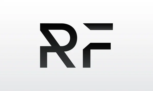 創造的な現代的なビジネスタイポグラフィベクトルテンプレートと初期のRf文字のロゴ 創造的な手紙Rfロゴデザイン — ストックベクタ