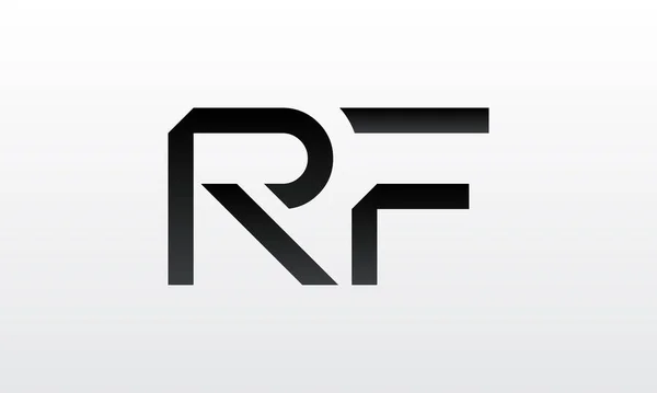 創造的な現代的なビジネスタイポグラフィベクトルテンプレートと初期のRf文字のロゴ 創造的な手紙Rfロゴデザイン — ストックベクタ
