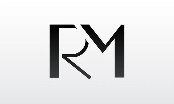 創造的な現代的なビジネスタイポグラフィベクトルテンプレートと初期のRmの手紙のロゴ 創造的な手紙Rmのロゴデザイン — ストックベクタ