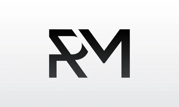 創造的な現代的なビジネスタイポグラフィベクトルテンプレートと初期のRmの手紙のロゴ 創造的な手紙Rmのロゴデザイン — ストックベクタ