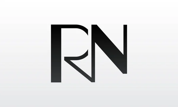 創造的な現代的なビジネスタイポグラフィベクトルテンプレートと初期のRn文字のロゴ クリエイティブレター Rnロゴデザイン — ストックベクタ