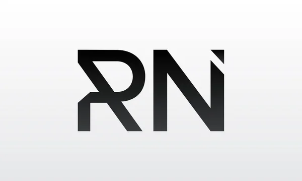 創造的な現代的なビジネスタイポグラフィベクトルテンプレートと初期のRn文字のロゴ クリエイティブレター Rnロゴデザイン — ストックベクタ