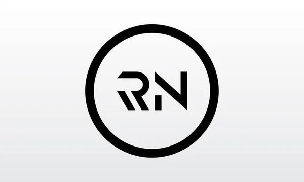 創造的な現代的なビジネスタイポグラフィベクトルテンプレートと初期のRn文字のロゴ クリエイティブレター Rnロゴデザイン — ストックベクタ