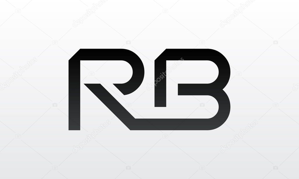 Initial rb letter logo with creative modern business typography vector template. Creative letter rb logo design.