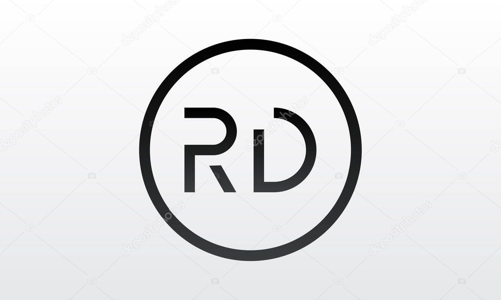Initial rd letter logo with creative modern business typography vector template. Creative letter rd logo design.