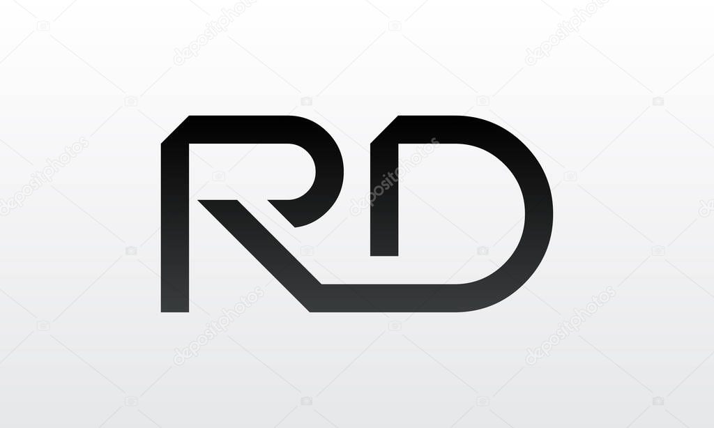 Initial rd letter logo with creative modern business typography vector template. Creative letter rd logo design.