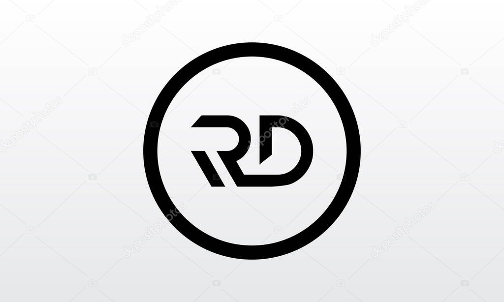 Initial rd letter logo with creative modern business typography vector template. Creative letter rd logo design.