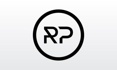 Yaratıcı modern iş tipografi vektör şablonlu ilk rp harfi logosu. Yaratıcı harf rp logosu tasarımı.