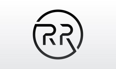 Yaratıcı modern iş tipografi vektör şablonlu ilk rr harfi logosu. Yaratıcı harf rr logo tasarımı.