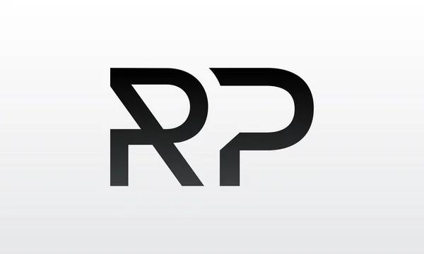 創造的な現代的なビジネスタイポグラフィベクトルテンプレートと初期のRpの手紙のロゴ クリエイティブレターRpロゴデザイン — ストックベクタ