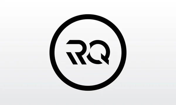 初始Rq字母标识与创意现代商业字体矢量模板 创意字母Rq标志设计 — 图库矢量图片
