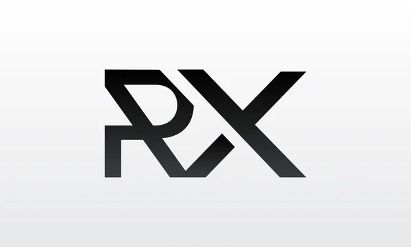 創造的な現代的なビジネスタイポグラフィベクトルテンプレートと初期のRxの文字のロゴ クリエイティブレターRxロゴデザイン — ストックベクタ