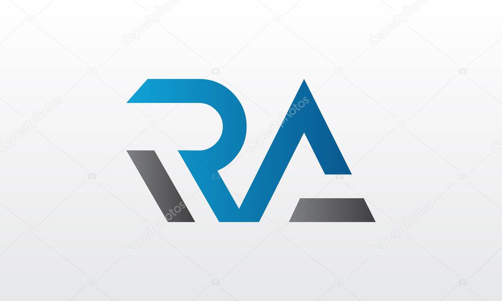 Initial ra letter logo with creative modern business typography vector template. Creative letter ra logo design.