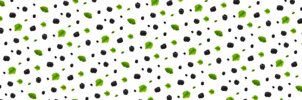 Banner Background from isolated brambles. Group of tasty ripe blackberry isolated on white background Banner. modern crative backround of falling blackberry or bramble.