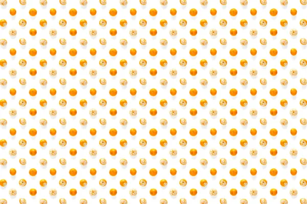 Isolerad Tangerin Citrus Samling Bakgrund Hela Tangeriner Eller Mandarin Apelsin — Stockfoto