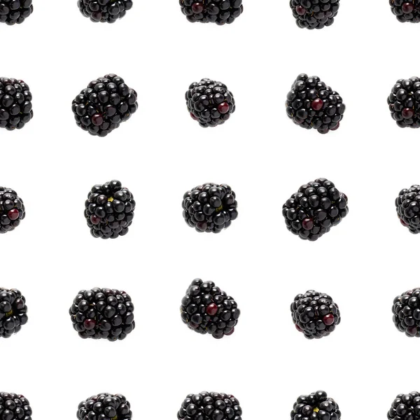 Bramble Seamless Pattern Fresh Blackberry Seamless Pattern Square Pattern Fresh — Stock Photo, Image