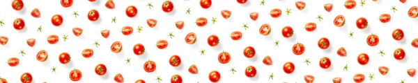 Banner Creative Background Red Tomatoes Abstract Background Isolated Ripe Tomato — Stock Photo, Image