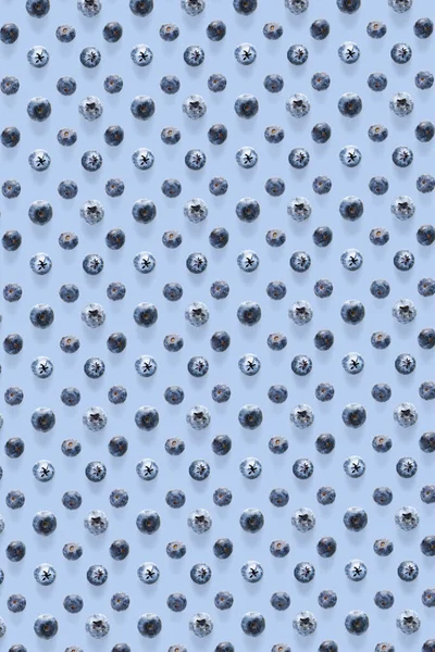 Hintergrund Von Frisch Gepflückten Blaubeeren Auf Blauem Hintergrund Blackberry Moderne — Stockfoto