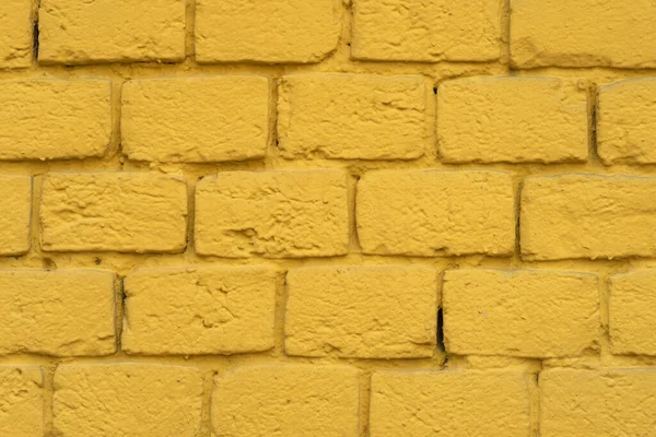 Gele Baksteen Gepleisterde Muur Voor Achtergrond — Stockfoto
