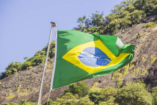 Bandera Brazil Outdoor — Foto de Stock
