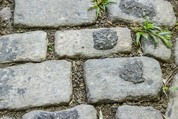 Textura Piedra Popularmente Conocida Rio Janeiro Como Paralelepípedo —  Fotos de Stock