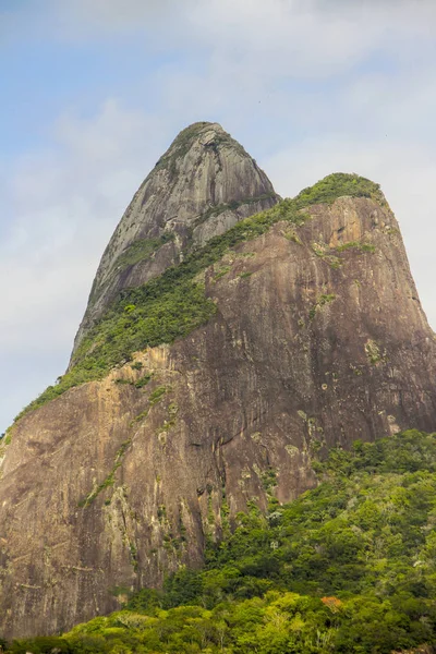 Deux Frères Colline Partir Ipanema Plage Rio Janeiro — Photo