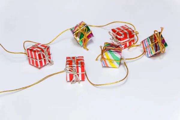 Gift Boxes Christmas Decoration — Stock Photo, Image