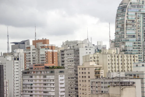 Byggnader av staden centrerar av S o Paulo — Stockfoto