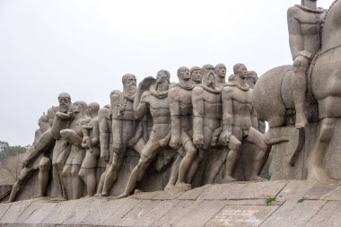 Anıt bayrakları, Ibirapuera Park, Sao Paulo Brezilya