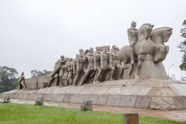 Anıt bayrakları, Ibirapuera Park, Sao Paulo Brezilya