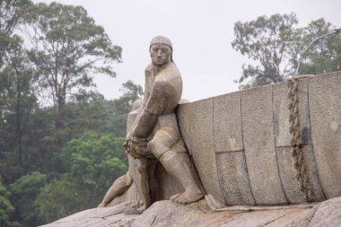 Anıt bayrakları, Ibirapuera Park, Sao Paulo Brezilya