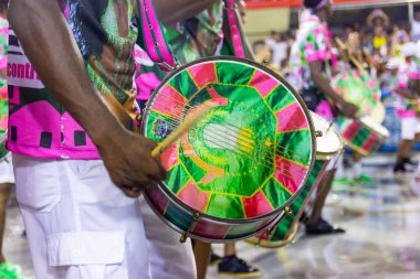 Bileşenleri Samba Okulu Mangueira, Marques de Sapucai, Rio de Janeiro, Brezilya