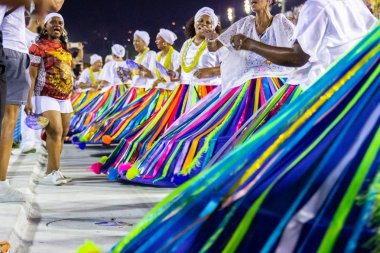 Samba Okulu Üniforması Baiana, Marques de Sapucai, Rio de Janeiro, Brezilya